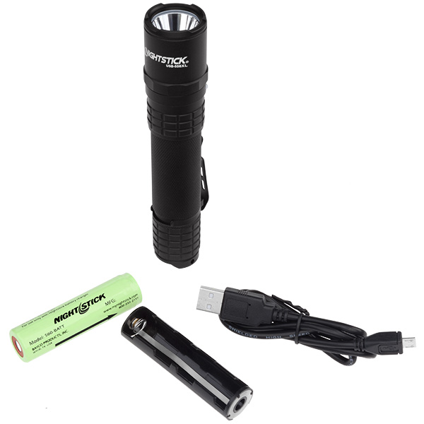 Nightstick USB Rechargeable Tactical Flashlight Battery